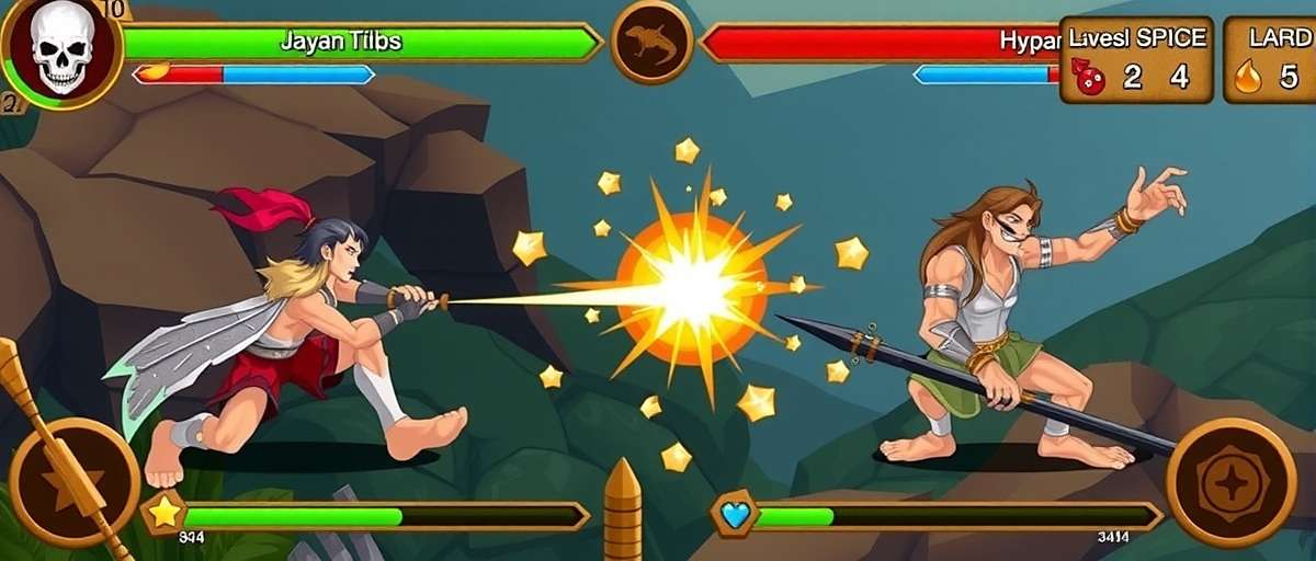 Cumin Legends Spice Champions Real-time Battle Cumin Legends Spice Champions gameplay screenshot showing a real-time spice battle between two players